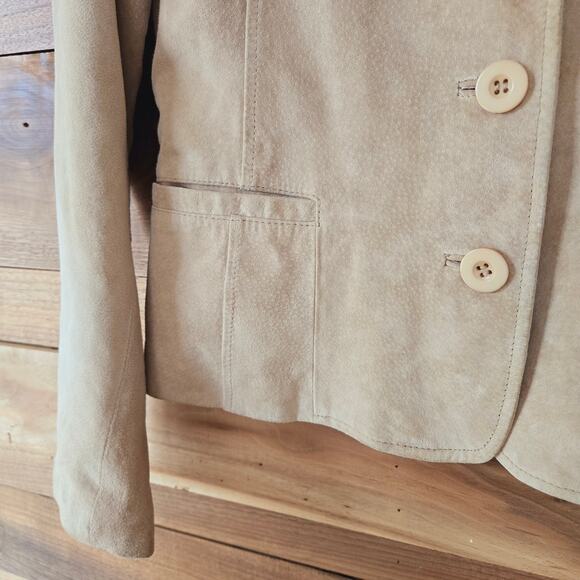 Suede Tan Coat/Blazer - Picture 2 of 10